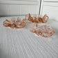 Pink 4-Leaf Clover Glass Ashtray Decor