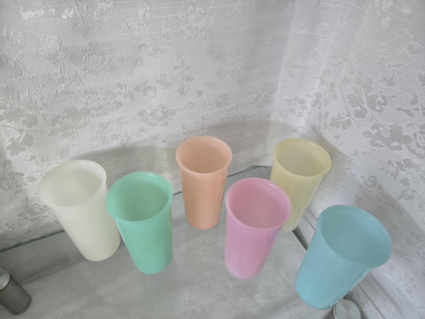 Vintage Small Pastel Tupperware Tumblers
