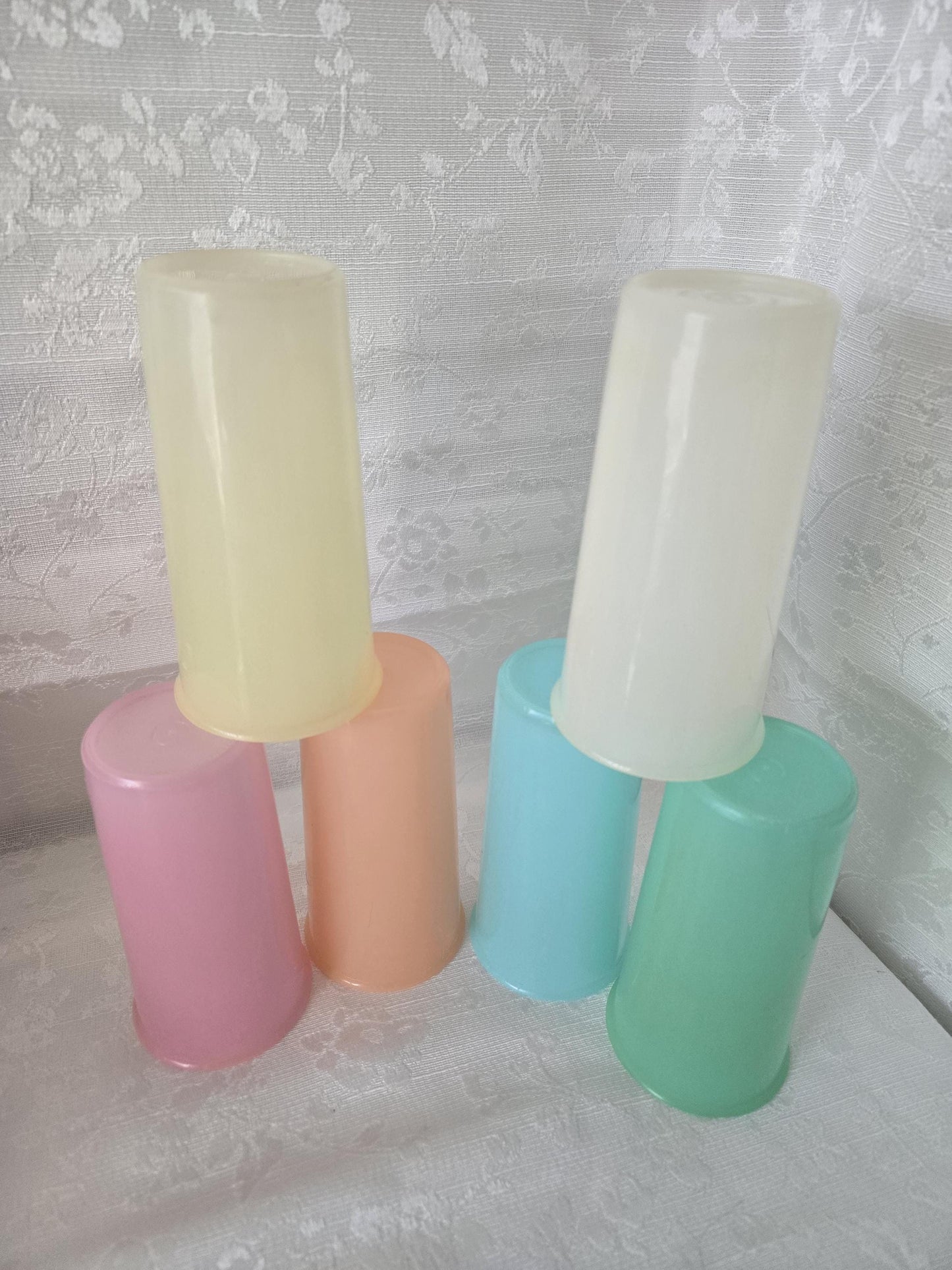 Vintage Small Pastel Tupperware Tumblers