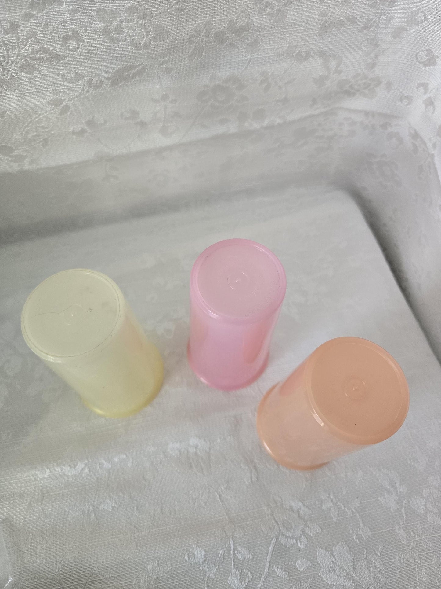 Vintage Small Pastel Tupperware Tumblers