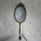 Vintage Brass Filigree Hand Mirror