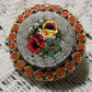 Italian Mosaic Floral Brooch