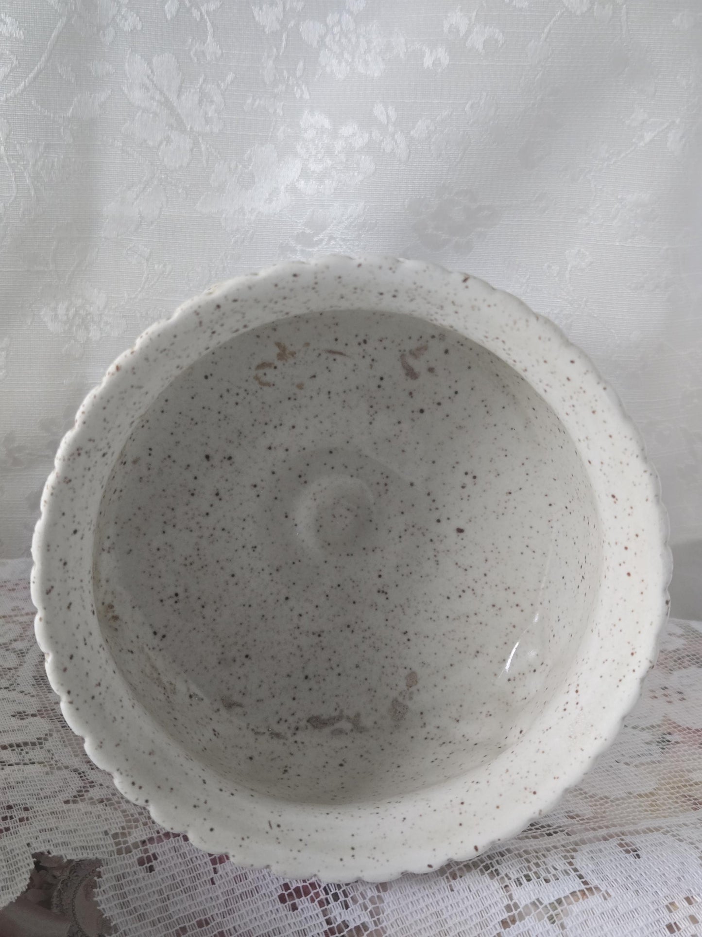 Inarco Ceramic Bisque Cherub Planter Decor