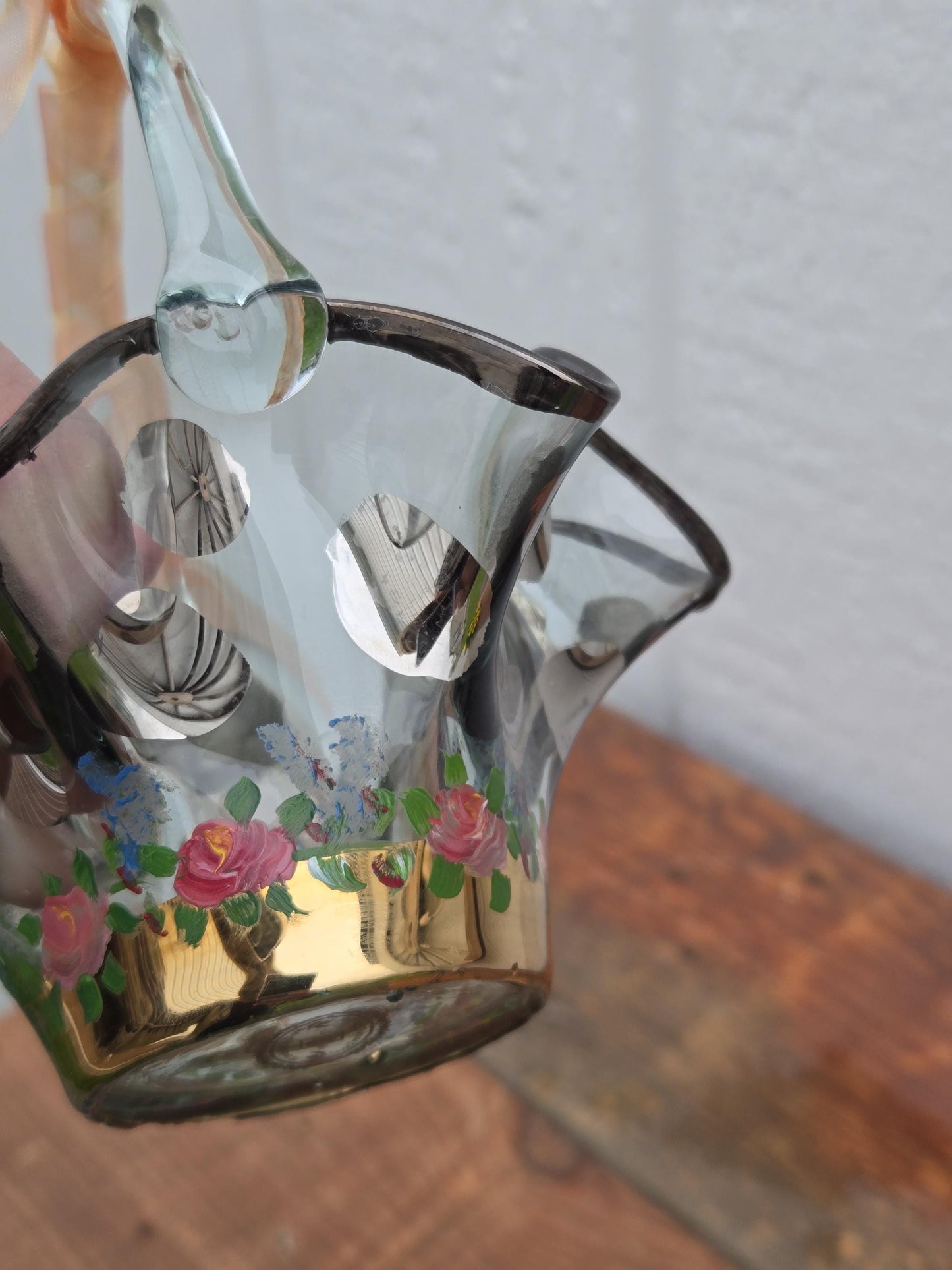 MacKenzie-Childs Glass Basket