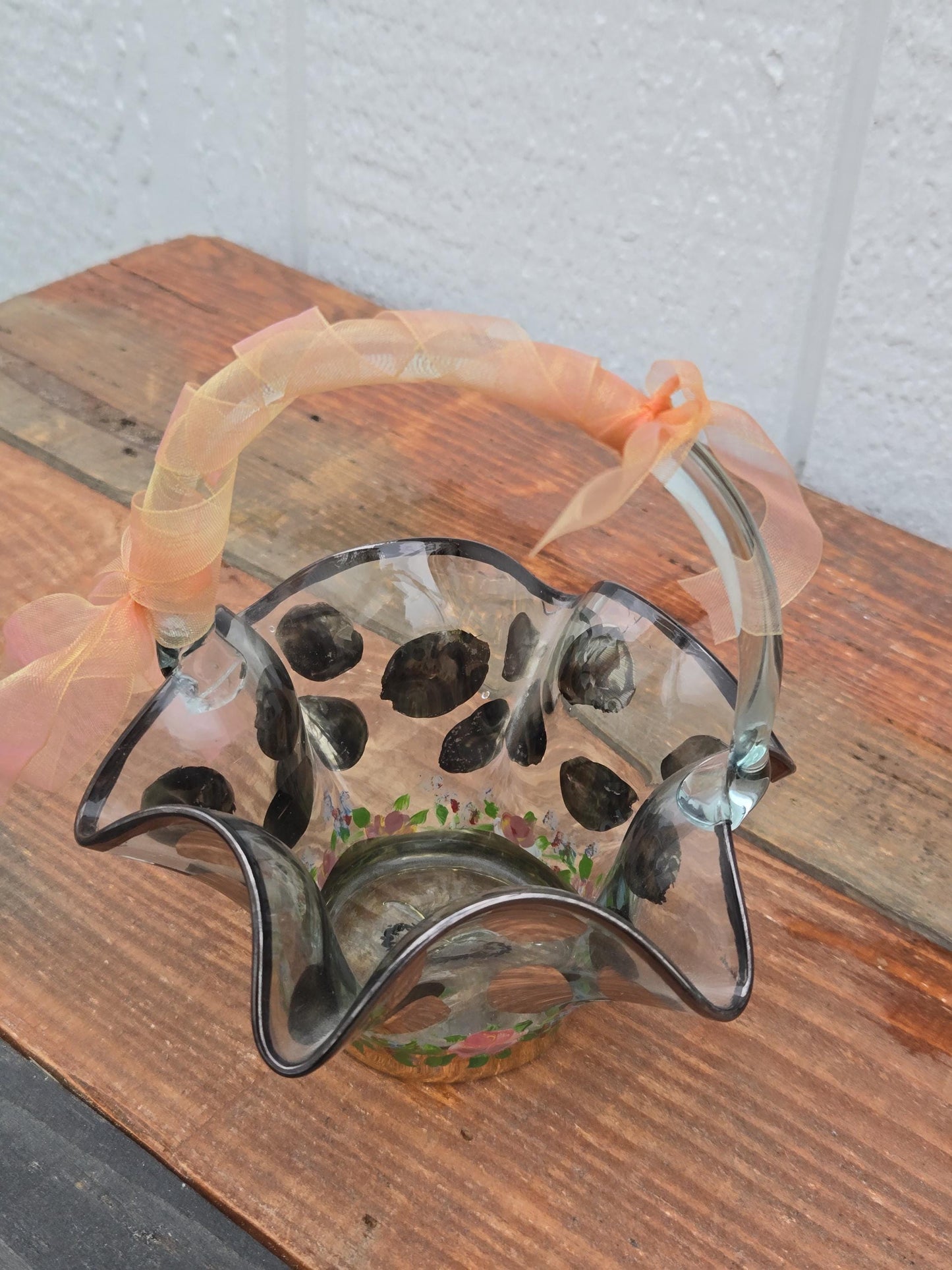 MacKenzie-Childs Glass Basket