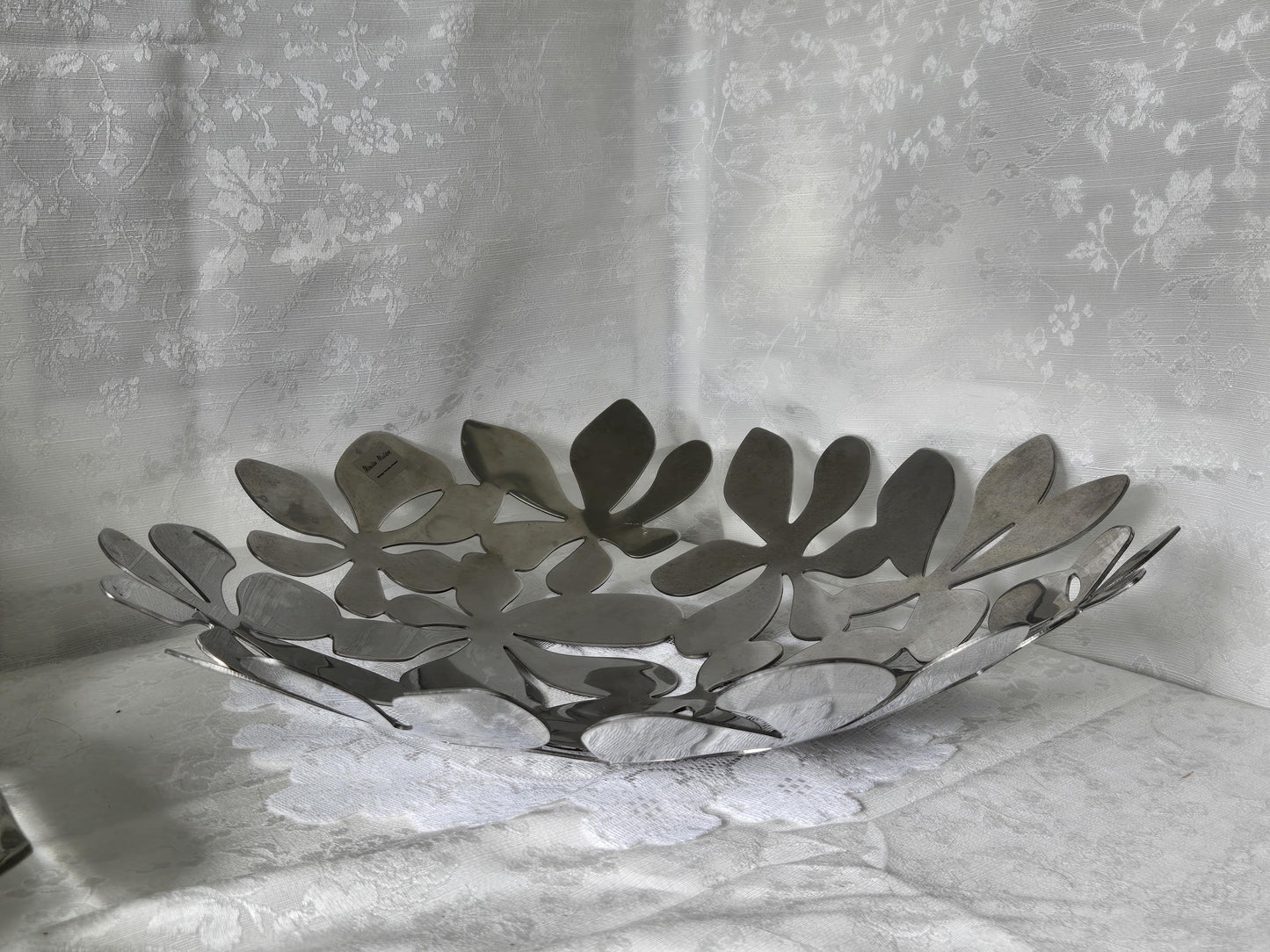 Decorative Floral Stainless Bowl