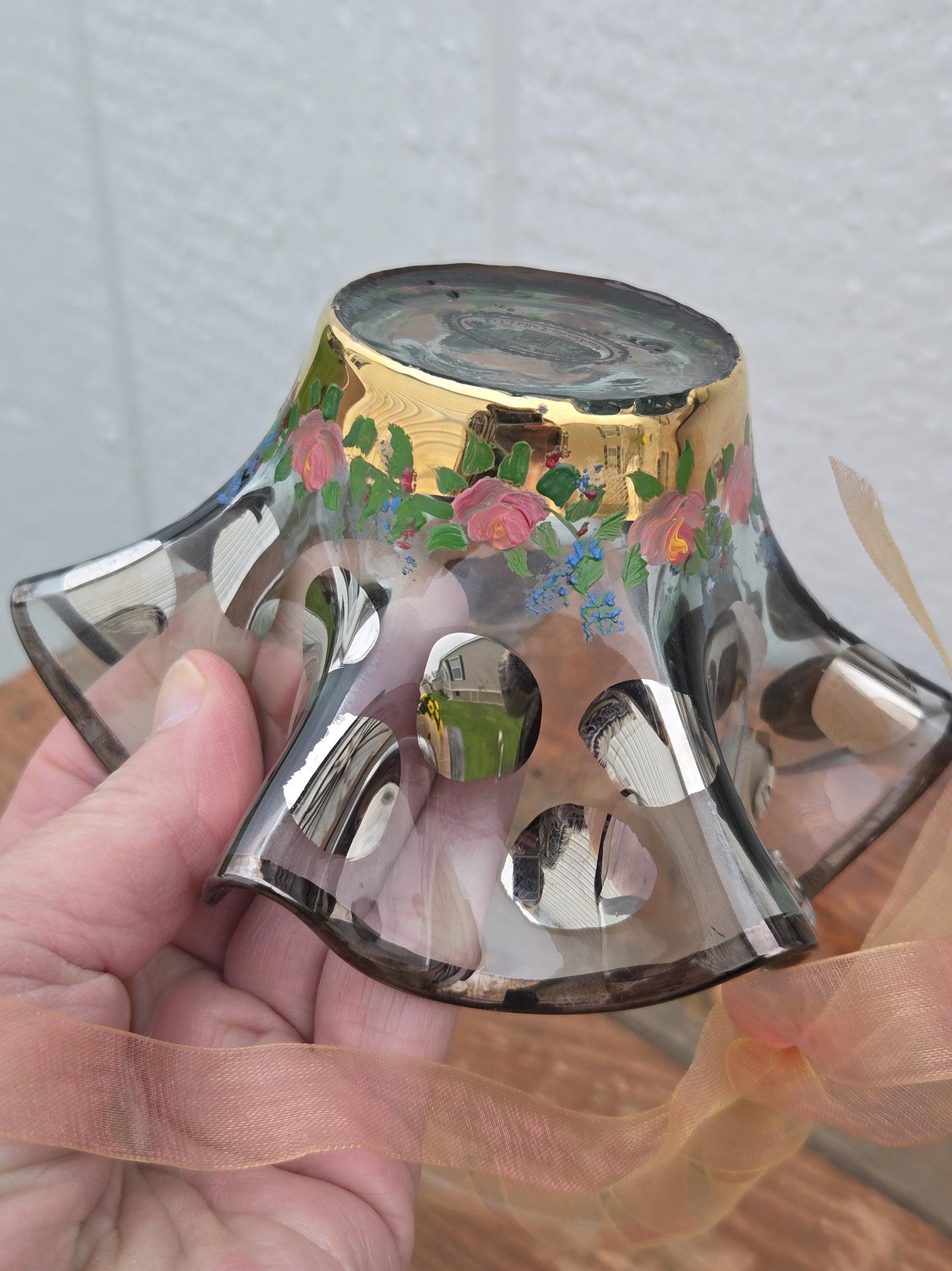 MacKenzie-Childs Glass Basket