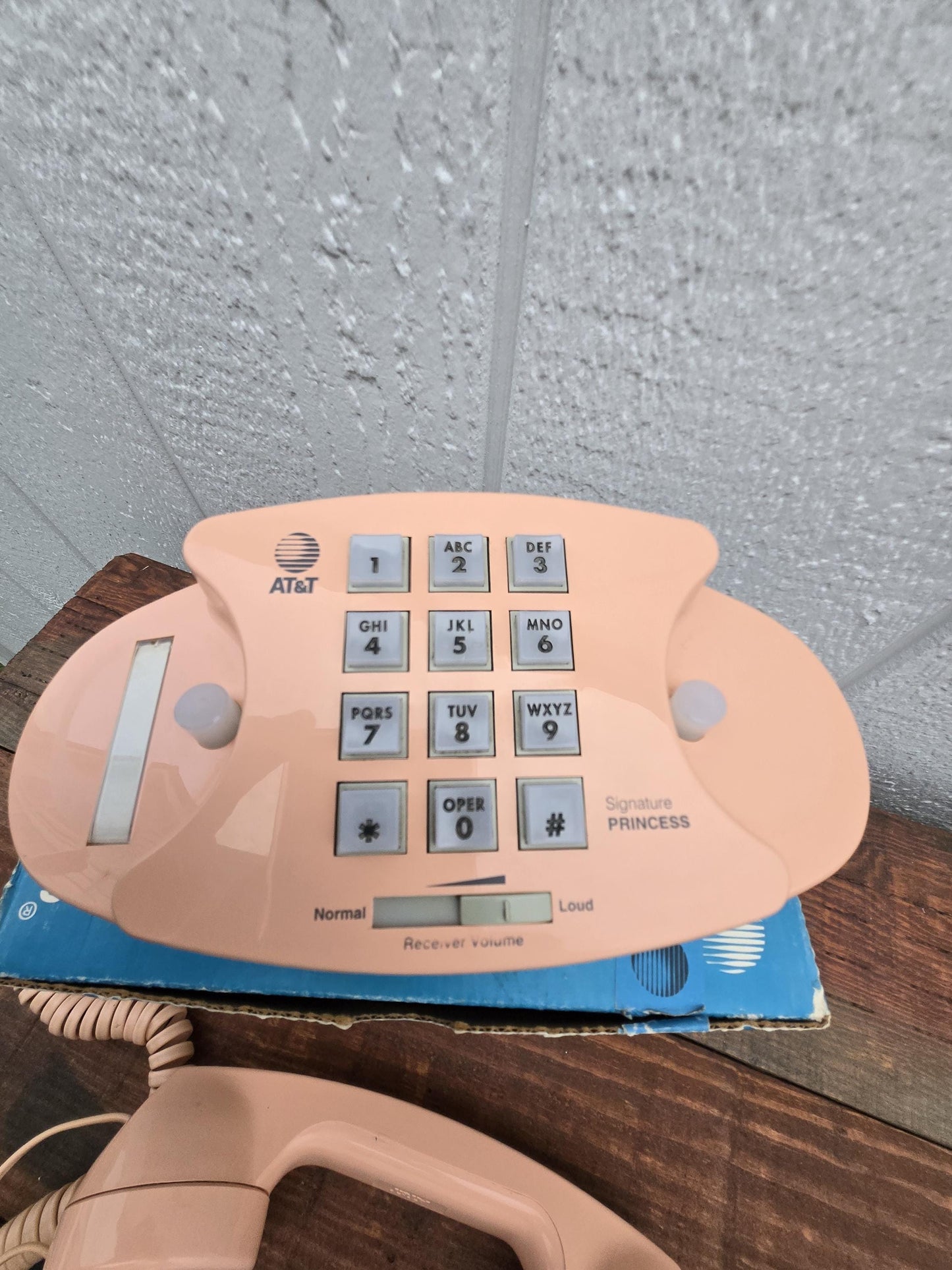 AT&T Princess Signature Push Button Phone - Peach