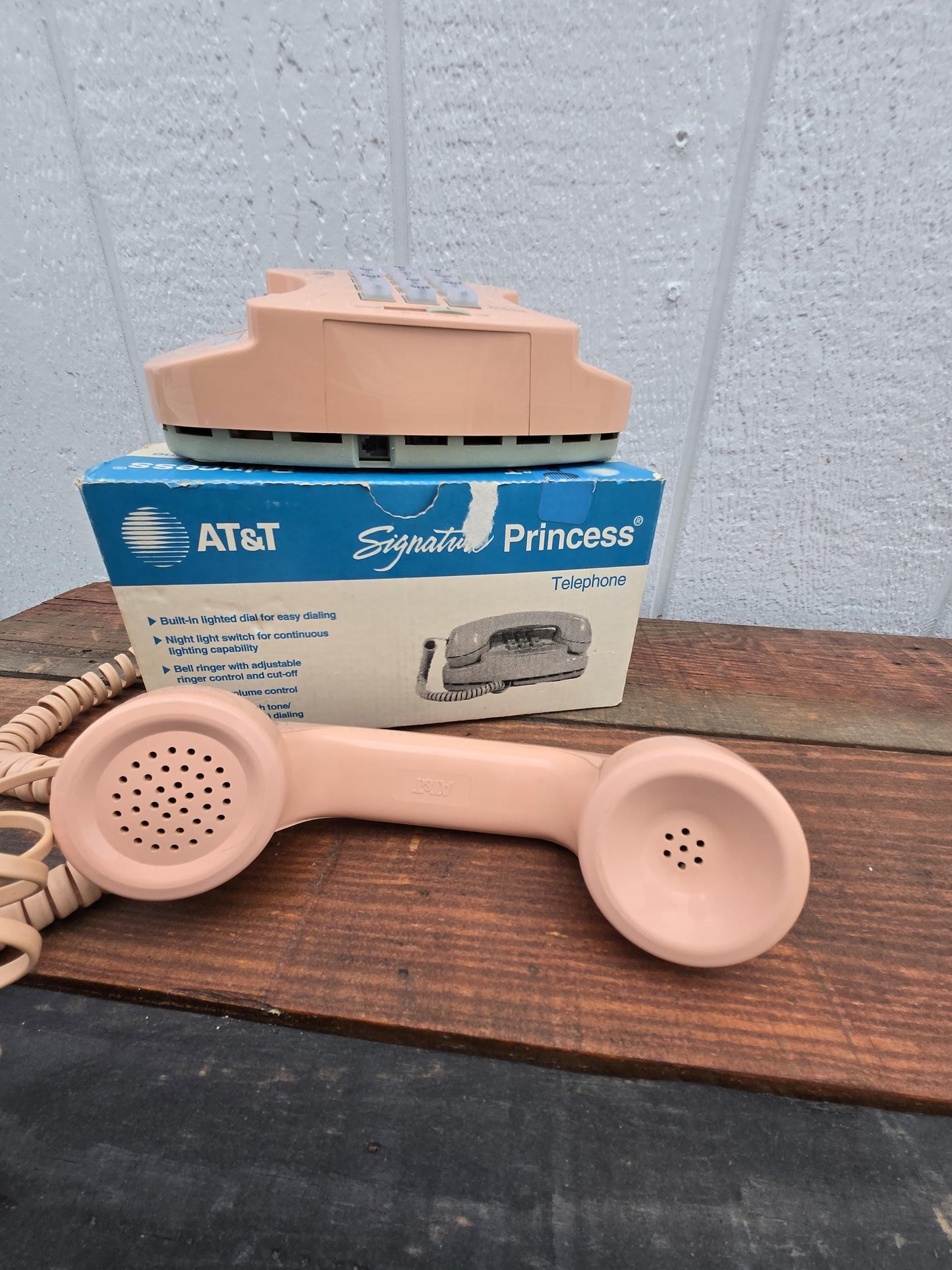 AT&T Princess Signature Push Button Phone - Peach