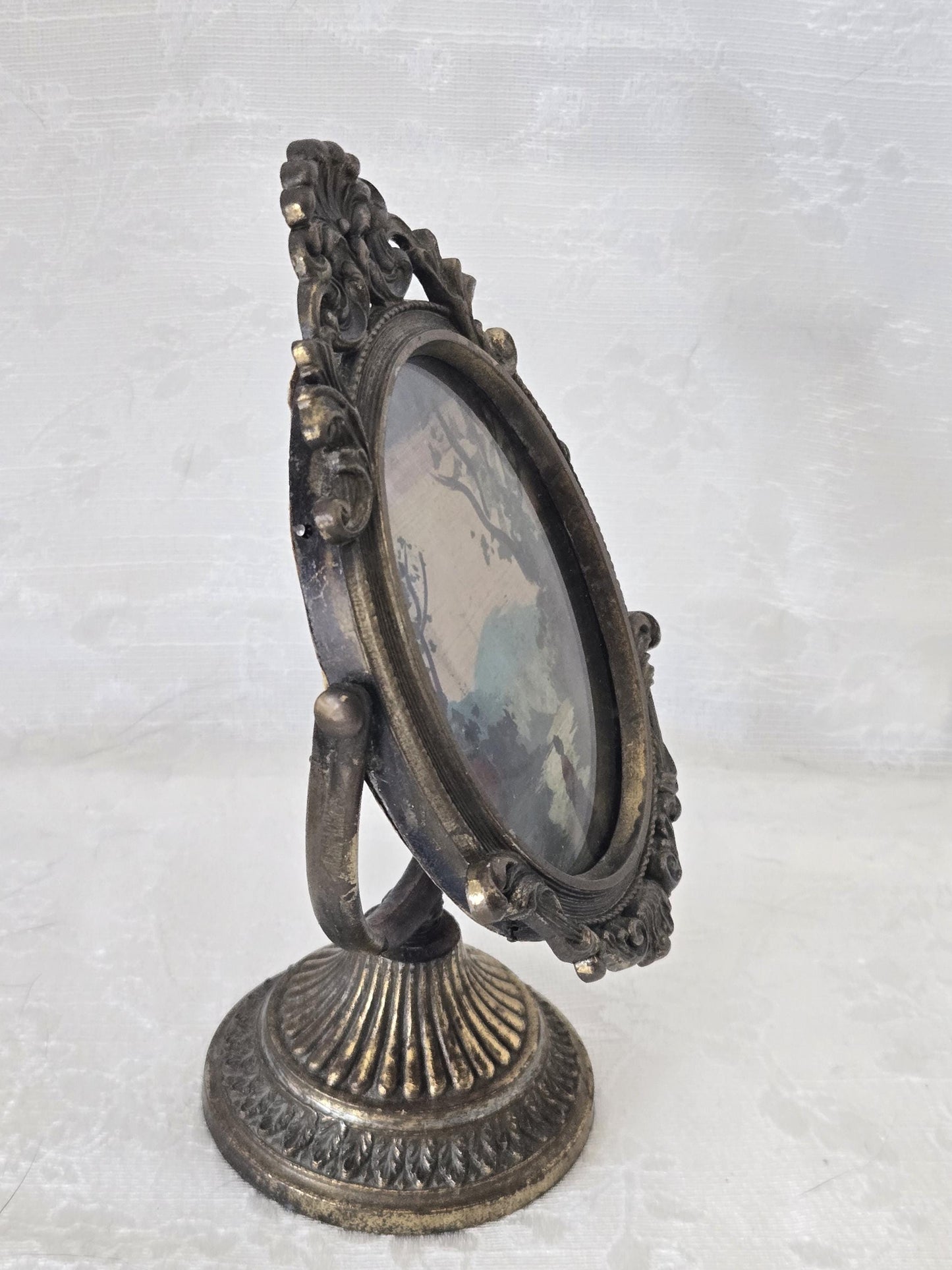 Oval Framed Mini Tara Oil Painting