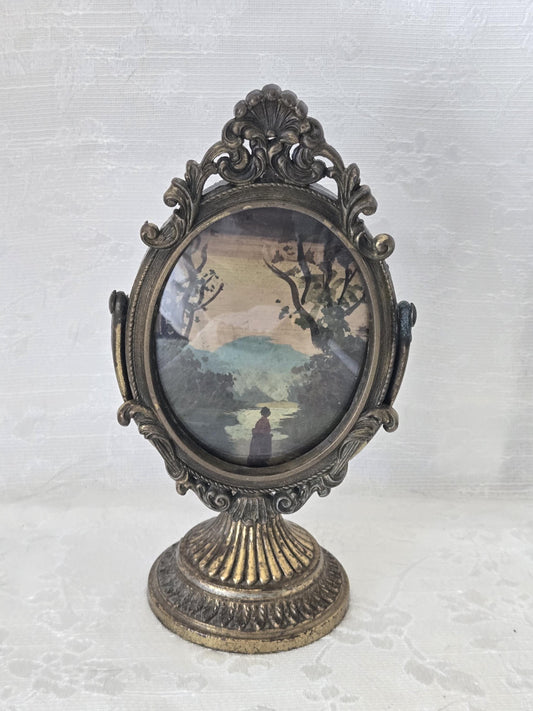 Oval Framed Mini Tara Oil Painting