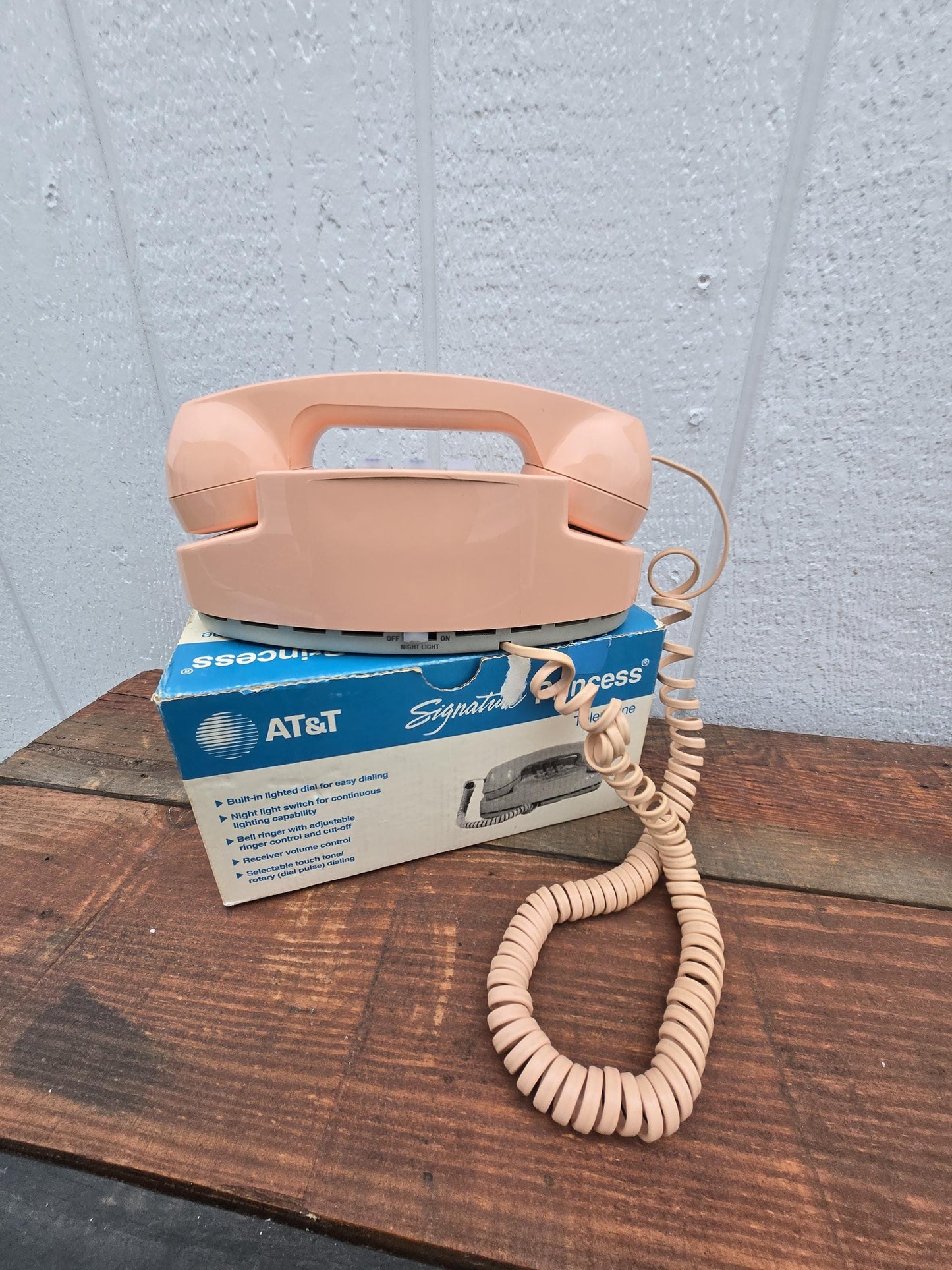 AT&T Princess Signature Push Button Phone - Peach