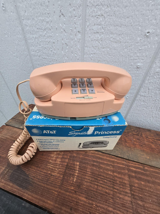 AT&T Princess Signature Push Button Phone - Peach