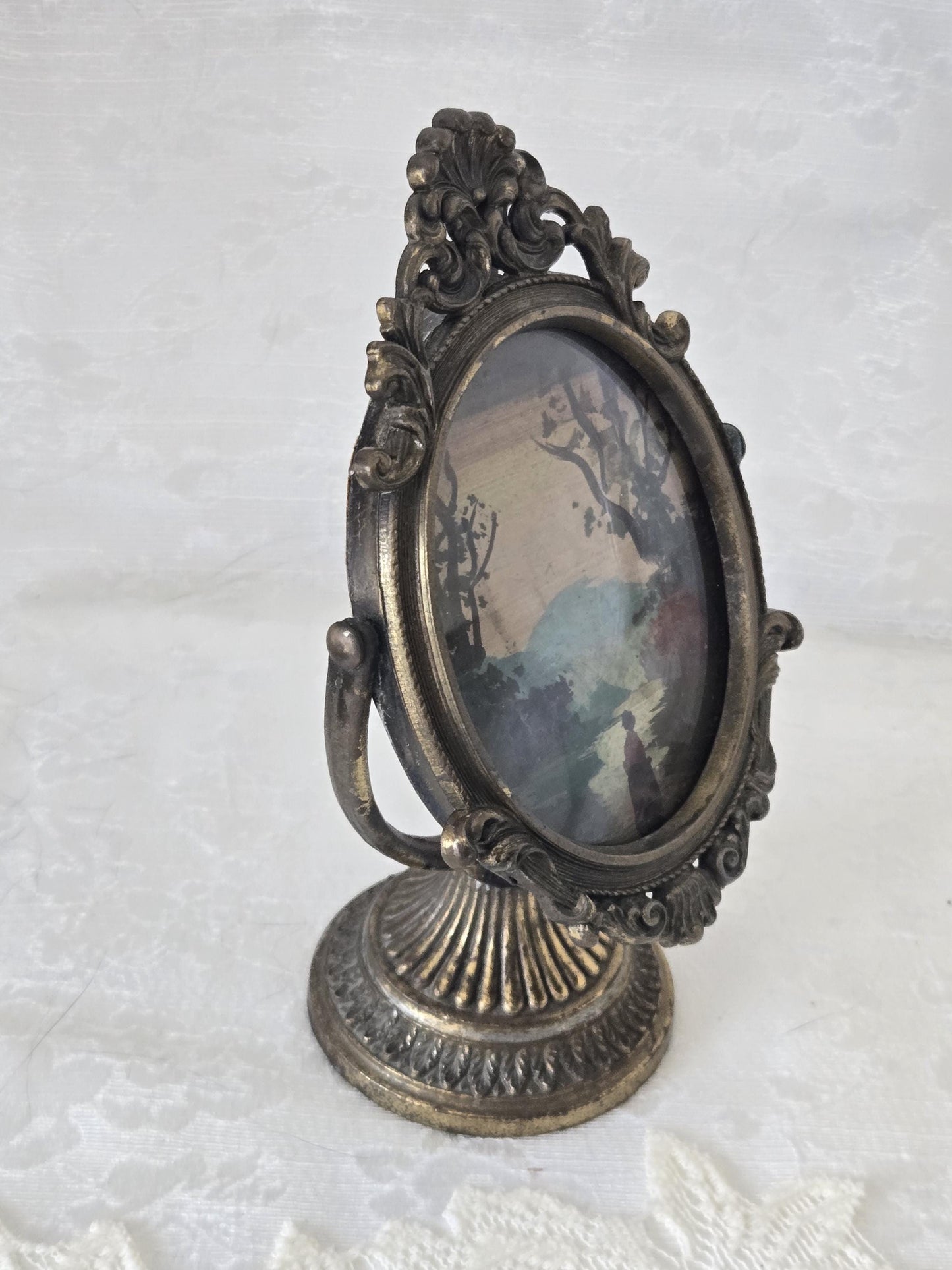 Oval Framed Mini Tara Oil Painting