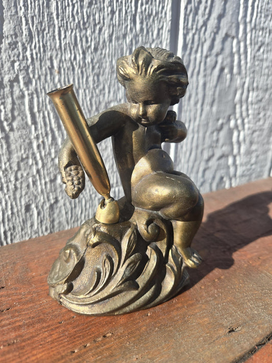Art Nouveau Cherub Pen Holder