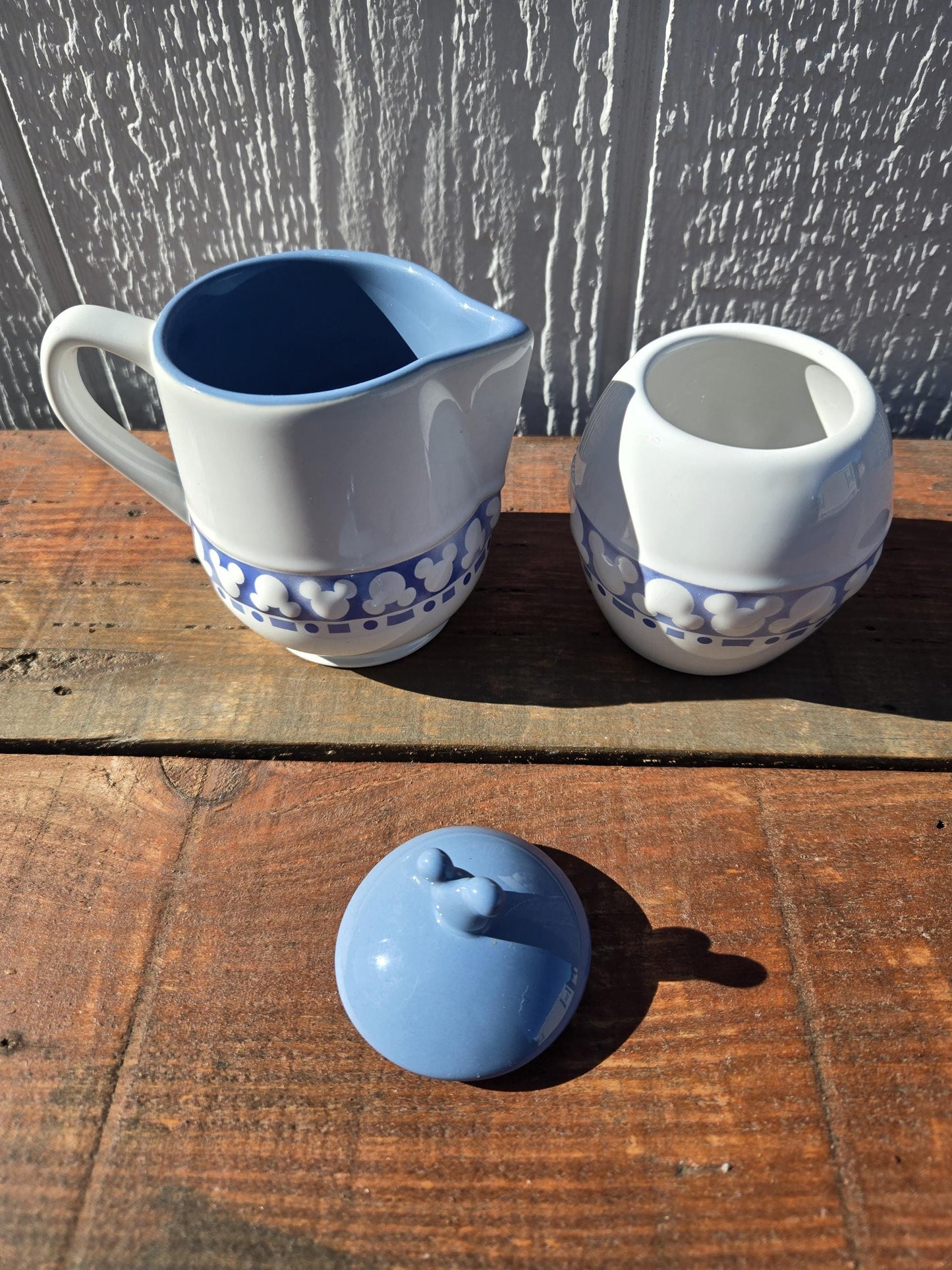 Mickey Mouse Creamer and Sugar Set