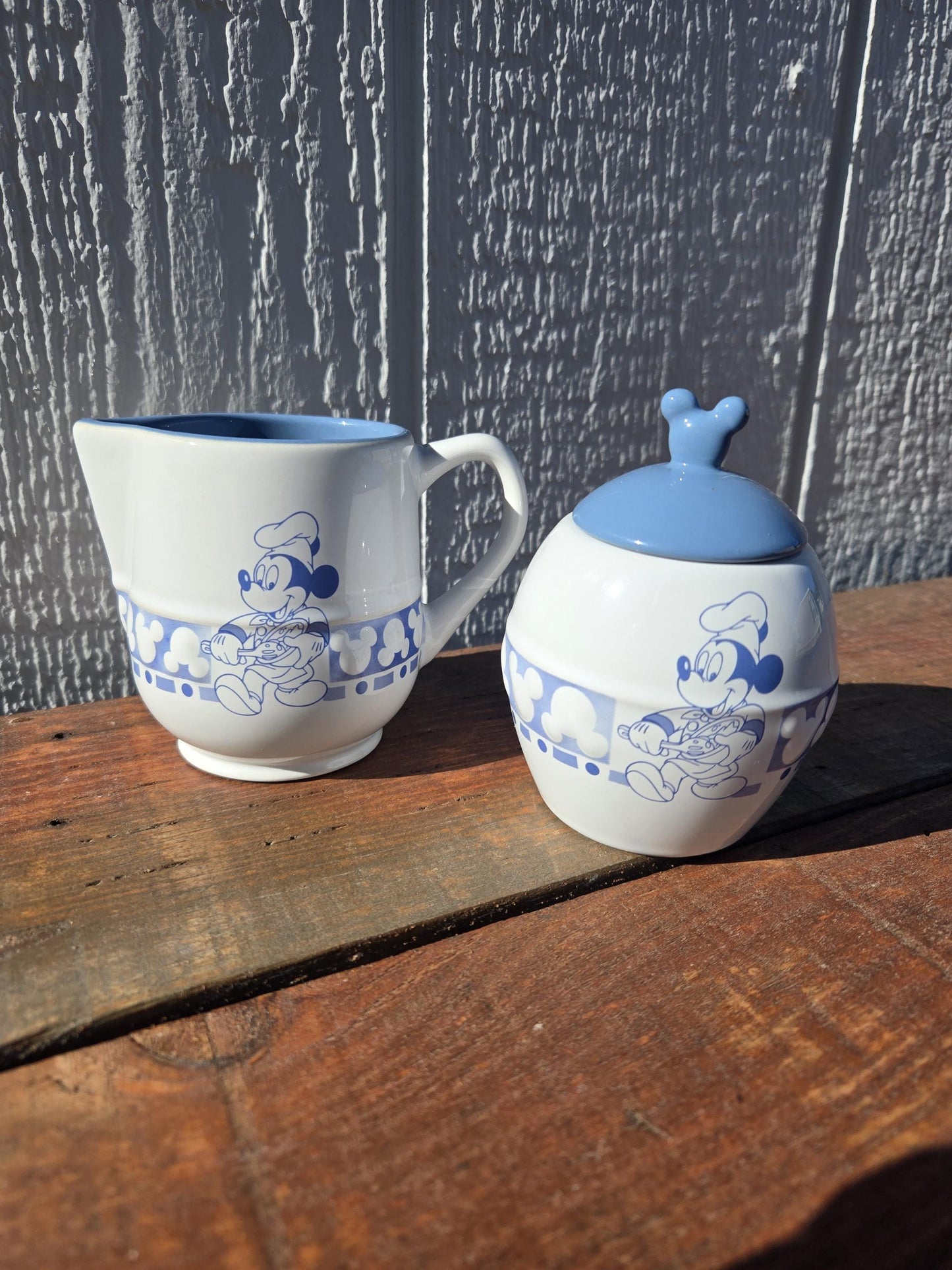 Mickey Mouse Creamer and Sugar Set