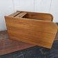 Teak Wood Tambour Storage Box