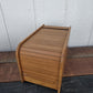 Teak Wood Tambour Storage Box