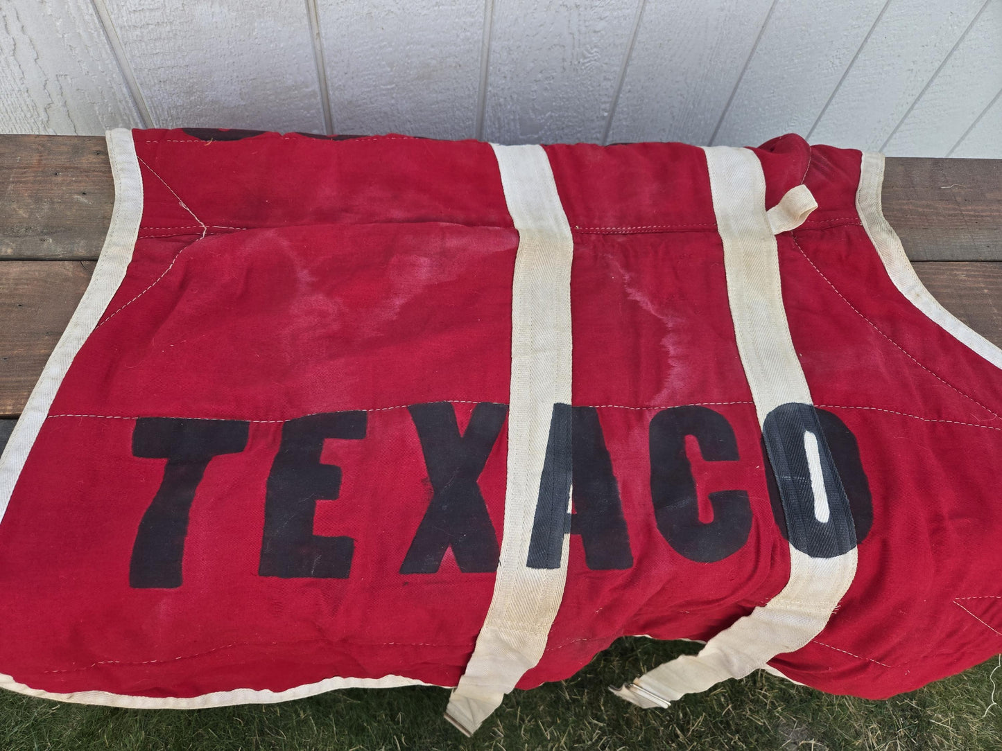 TEXACO Advertising Horse Stable Blanket Sheet