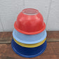 Vintage Pyrex Primary Colors Mixing Bowls (4)