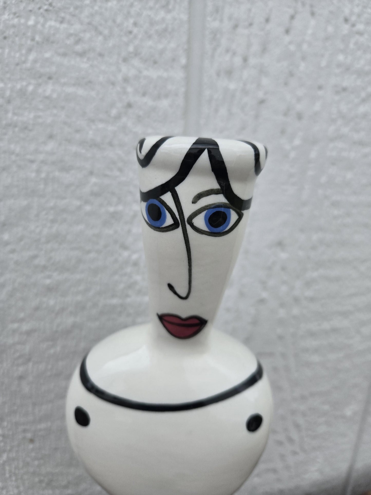 Figural Palmer Ceramic Candlestick Holder