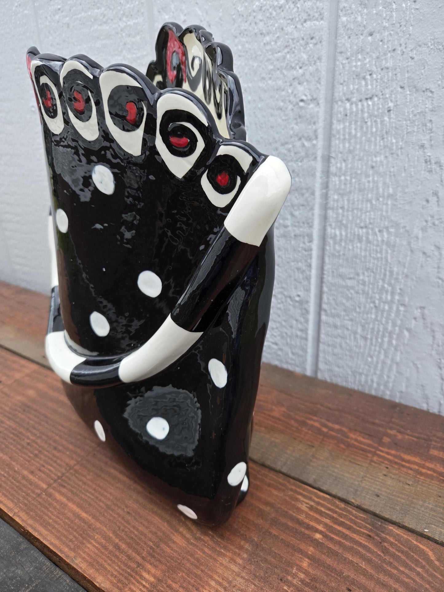 Babroff Ceramic Whimsical Magazine Holder