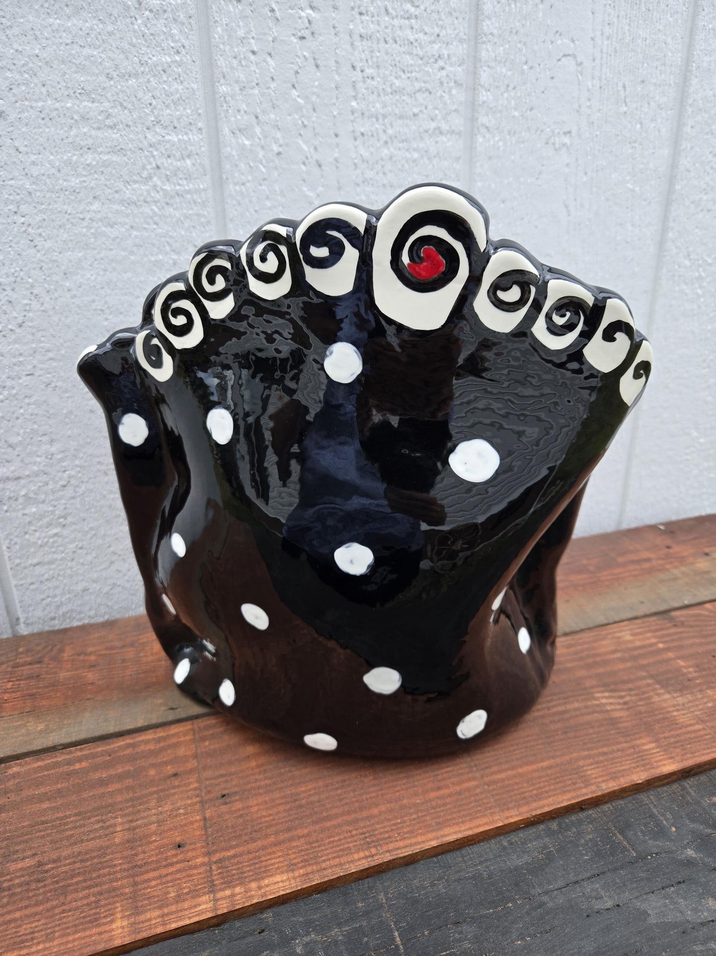 Babroff Ceramic Whimsical Magazine Holder