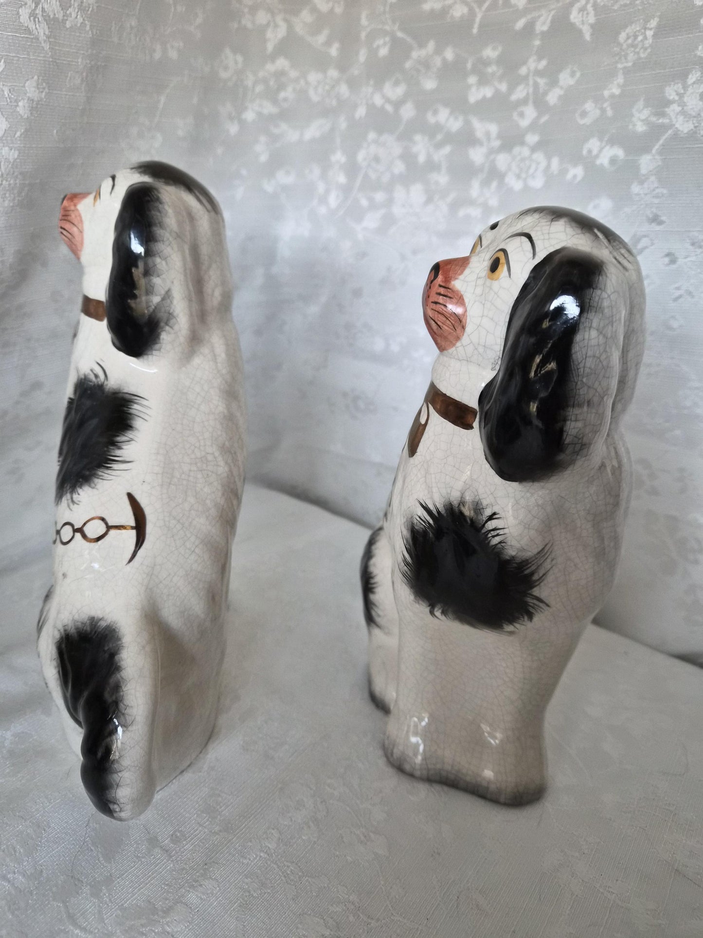 Staffordshire Porcelain Doggies (2)