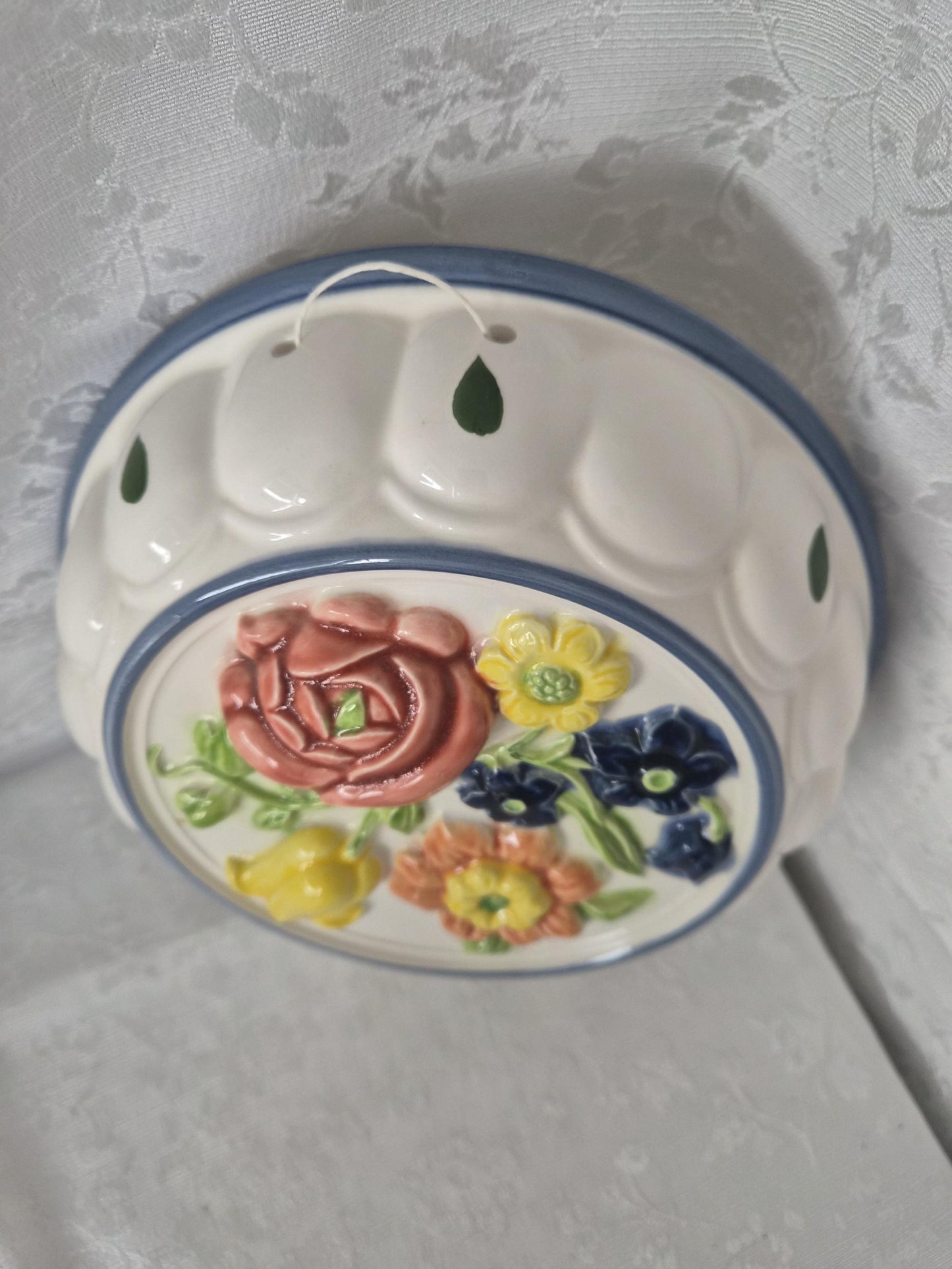 Ceramic Floral Wall Hanging