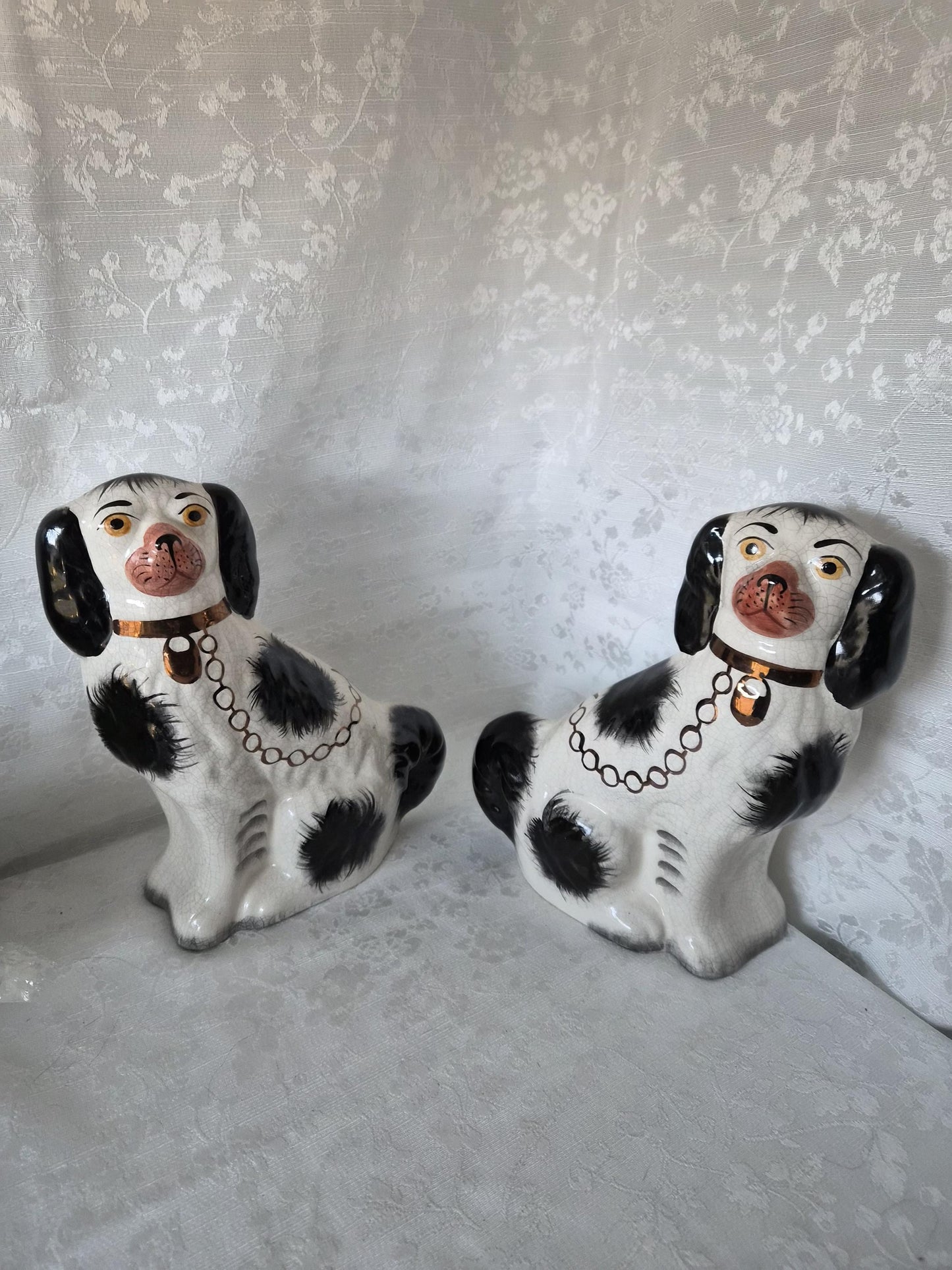 Staffordshire Porcelain Doggies (2)