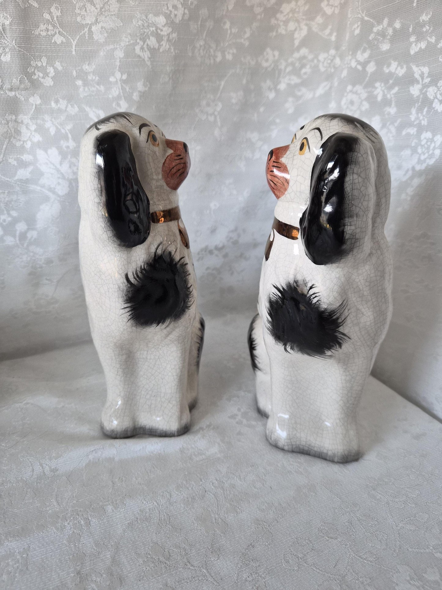 Staffordshire Porcelain Doggies (2)