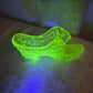 Uranium Fenton Glass Shoe