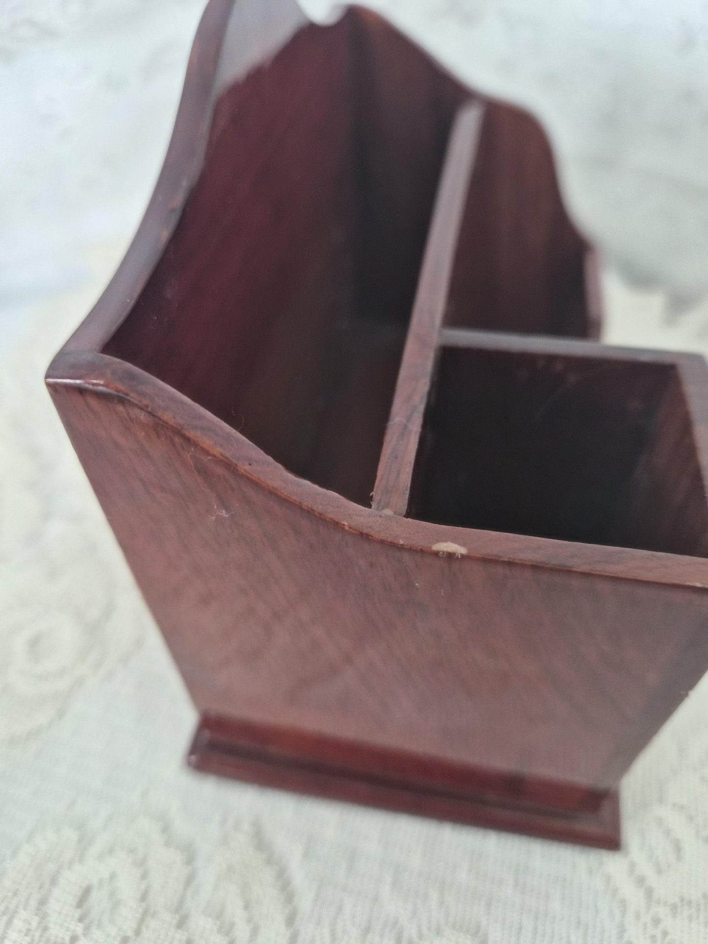 Wood Pencil Card Holder