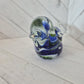 Blue-Green Jay Glass Art Paperweight