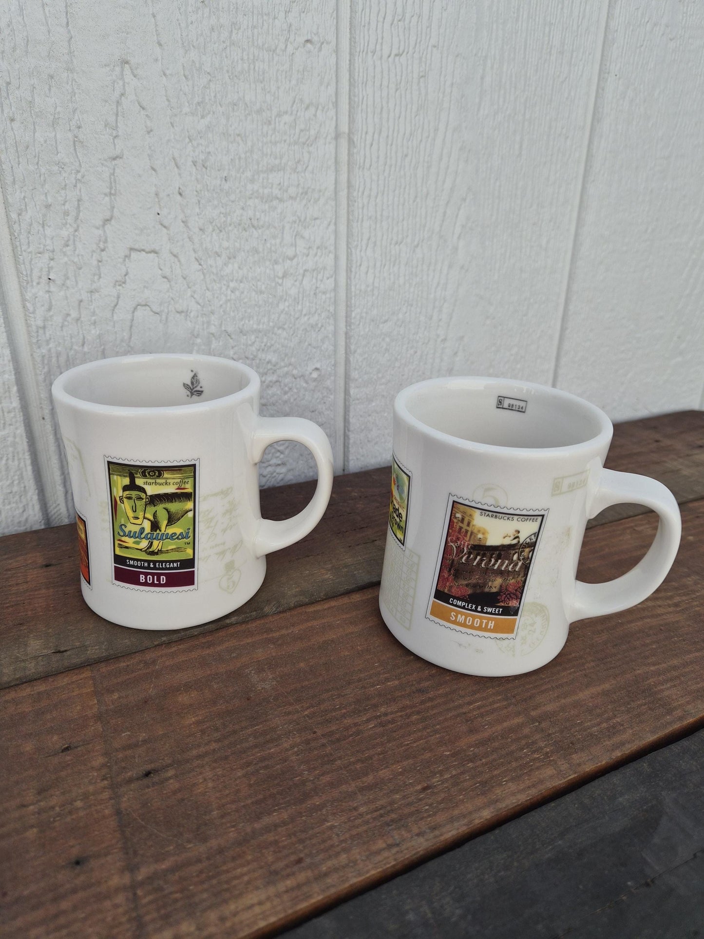 Starbucks Stamp Motif Mug Set