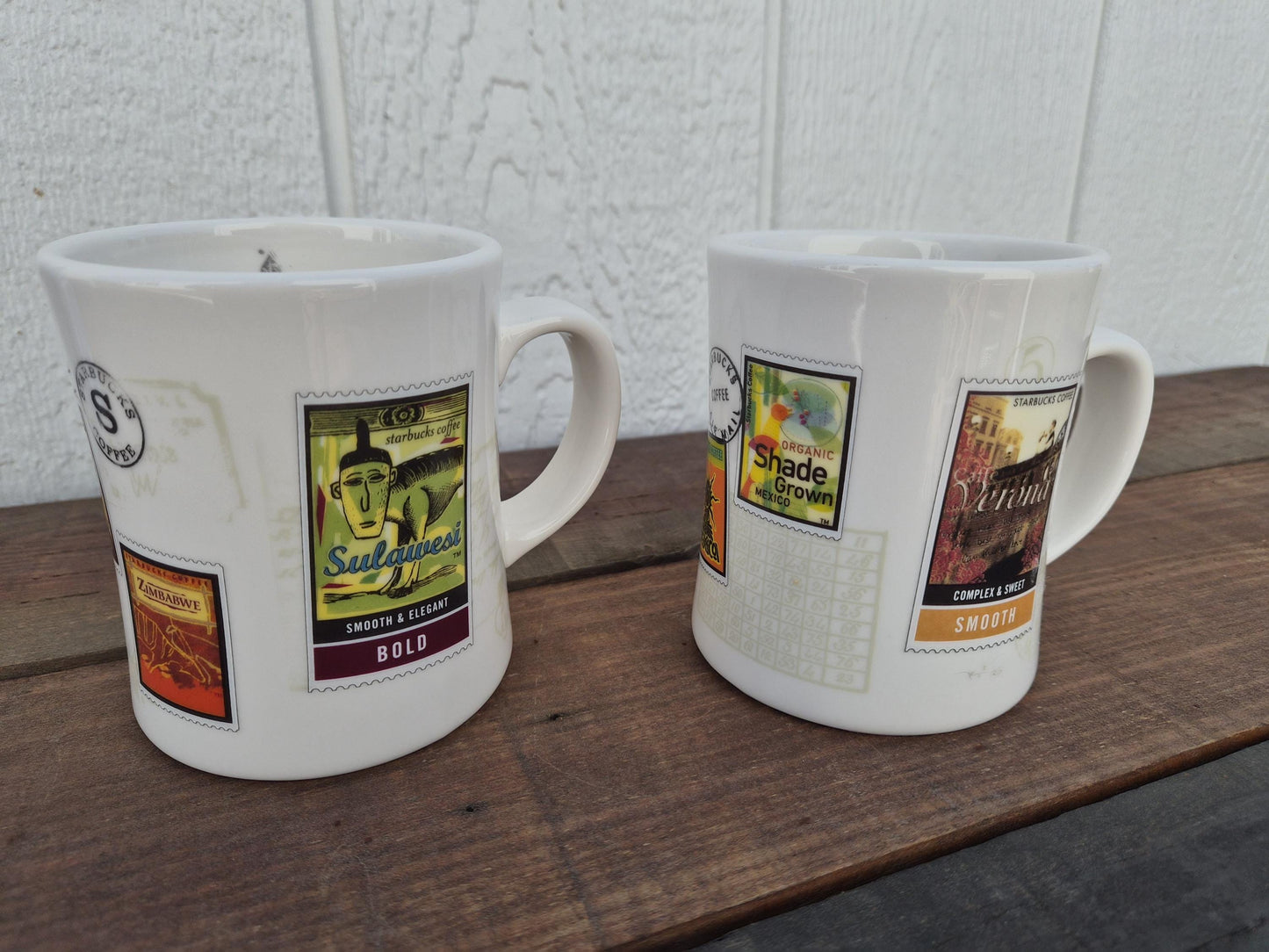 Starbucks Stamp Motif Mug Set