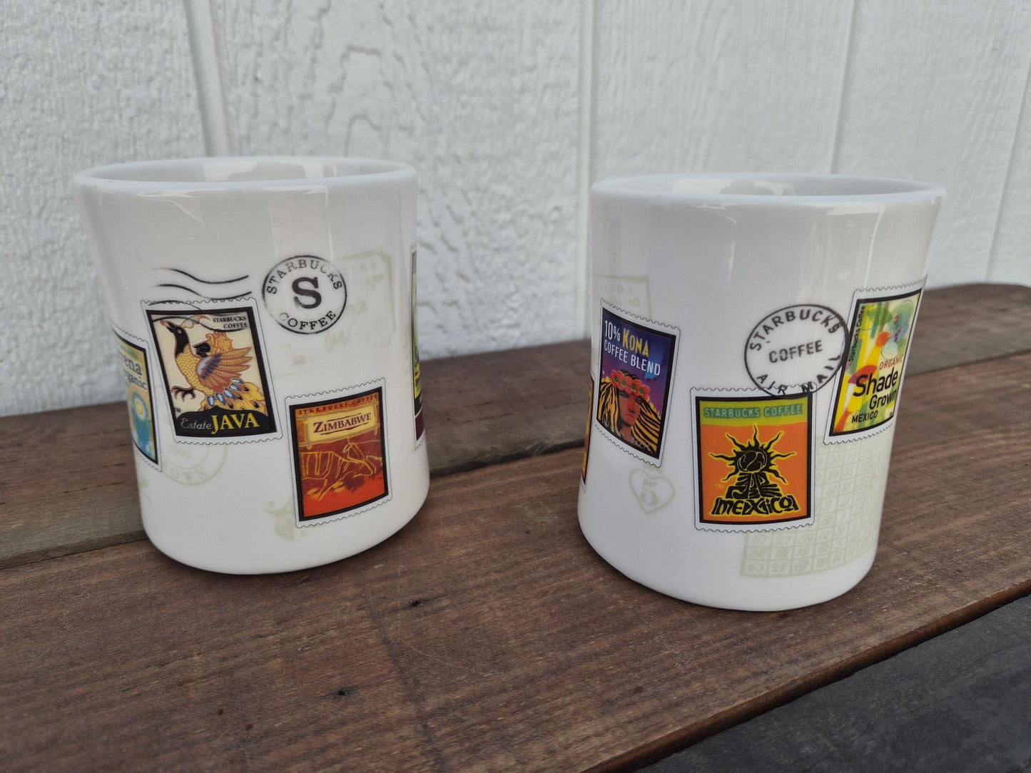 Starbucks Stamp Motif Mug Set