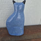 Ceramic Blue Speckled Cat Figurine
