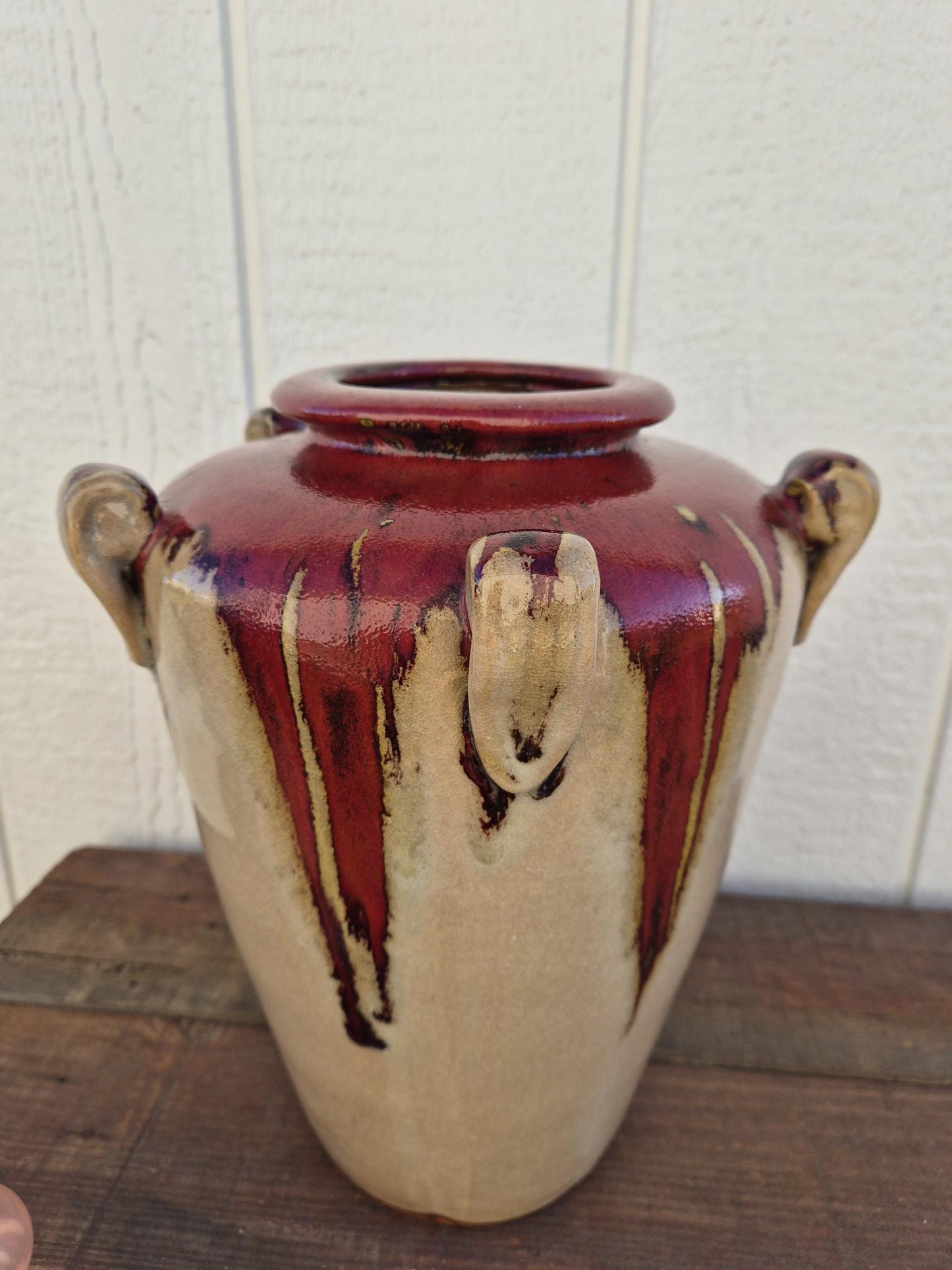 Glazed Pottery Urn Vase