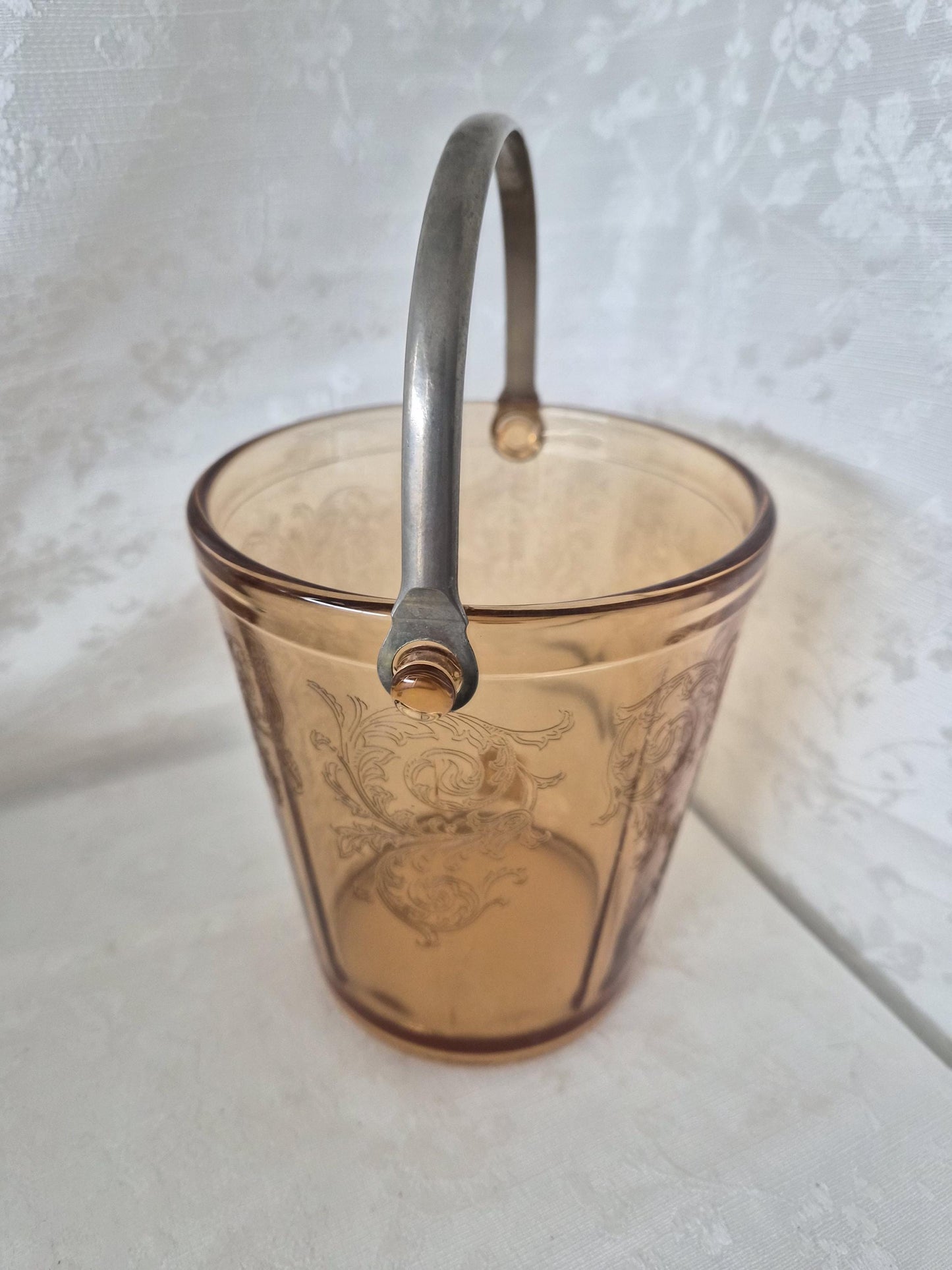 Fostoria Amber Ice Bucket