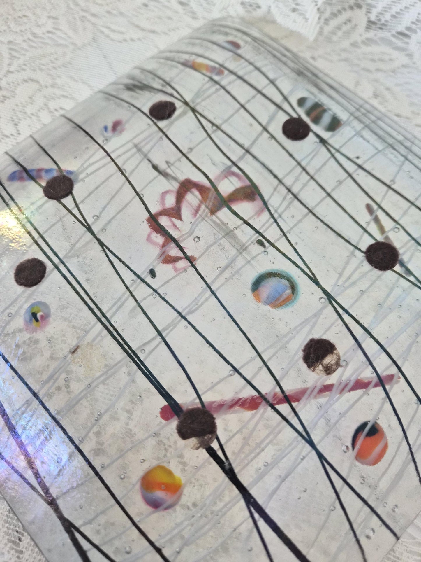 Art Glass Decorative Plate - Signed