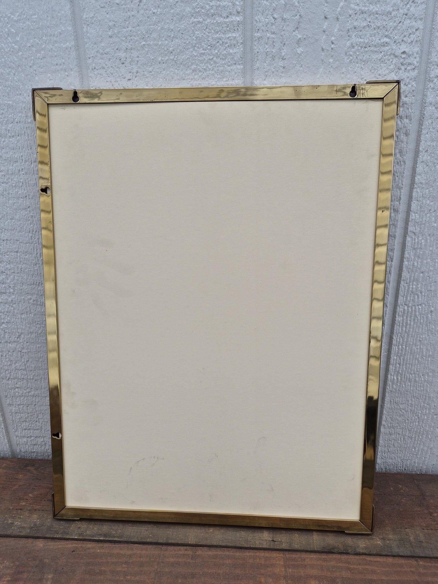 Art Deco Brasscrafters Brass Wall Mirror
