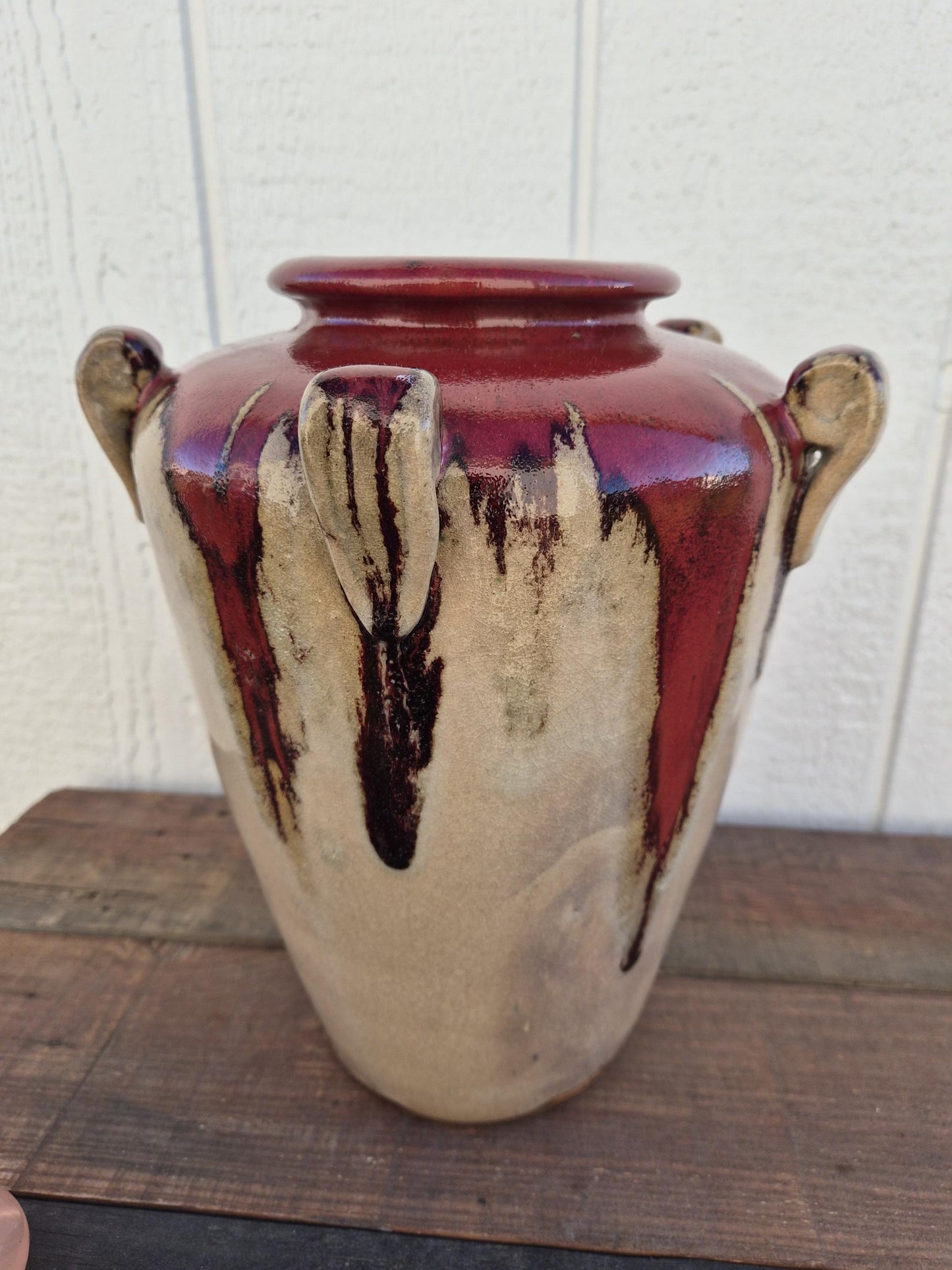 Glazed Pottery Urn Vase
