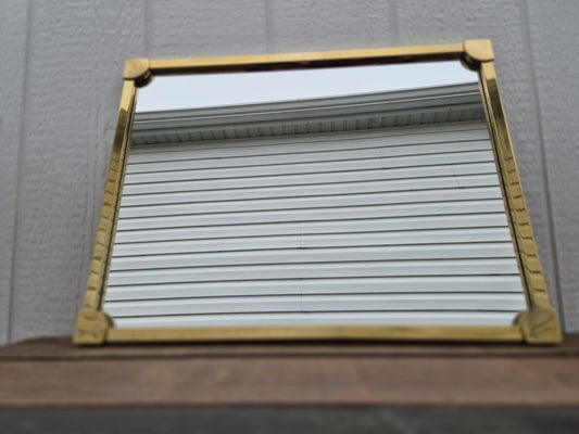 Art Deco Brasscrafters Brass Wall Mirror