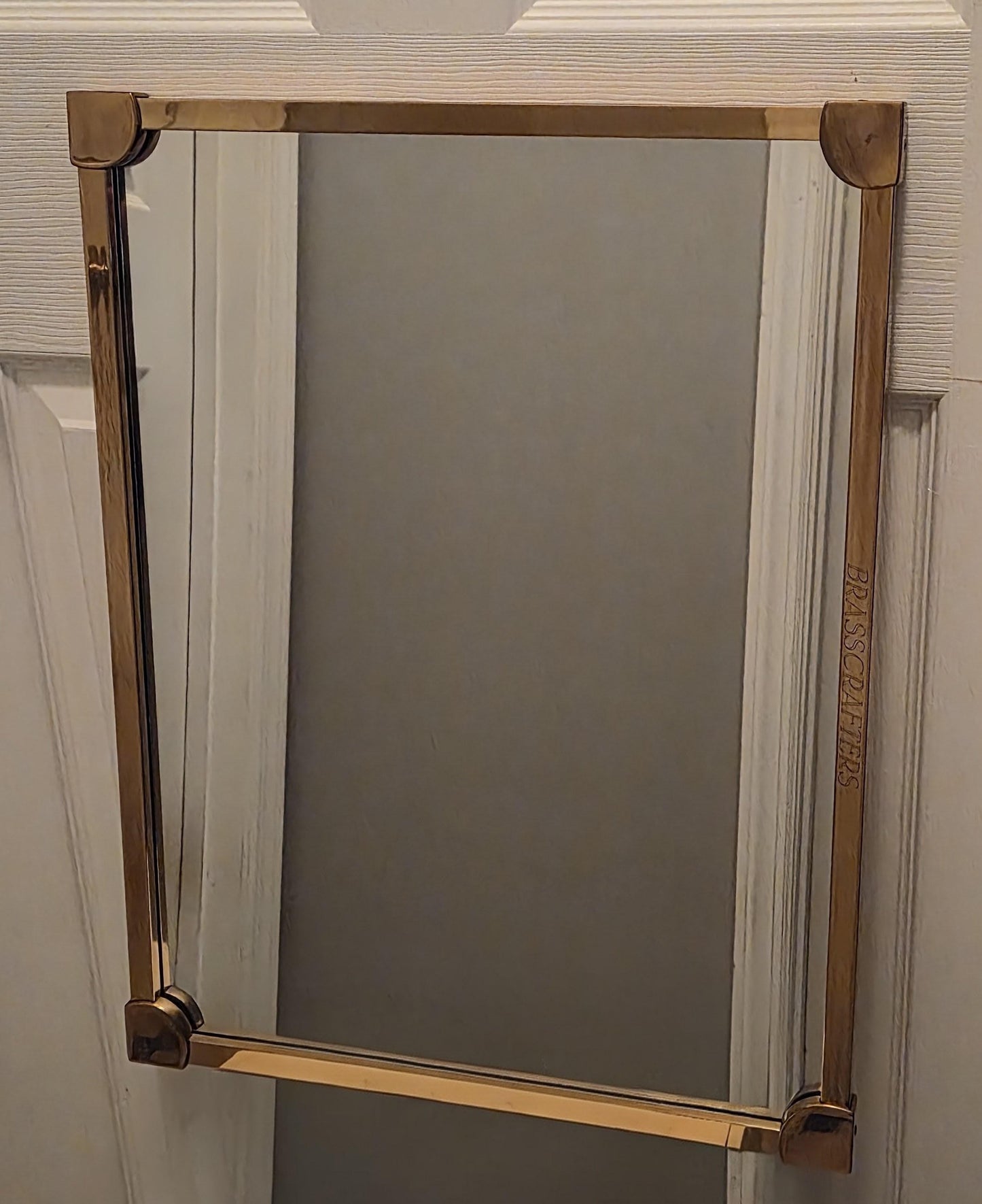 Art Deco Brasscrafters Brass Wall Mirror