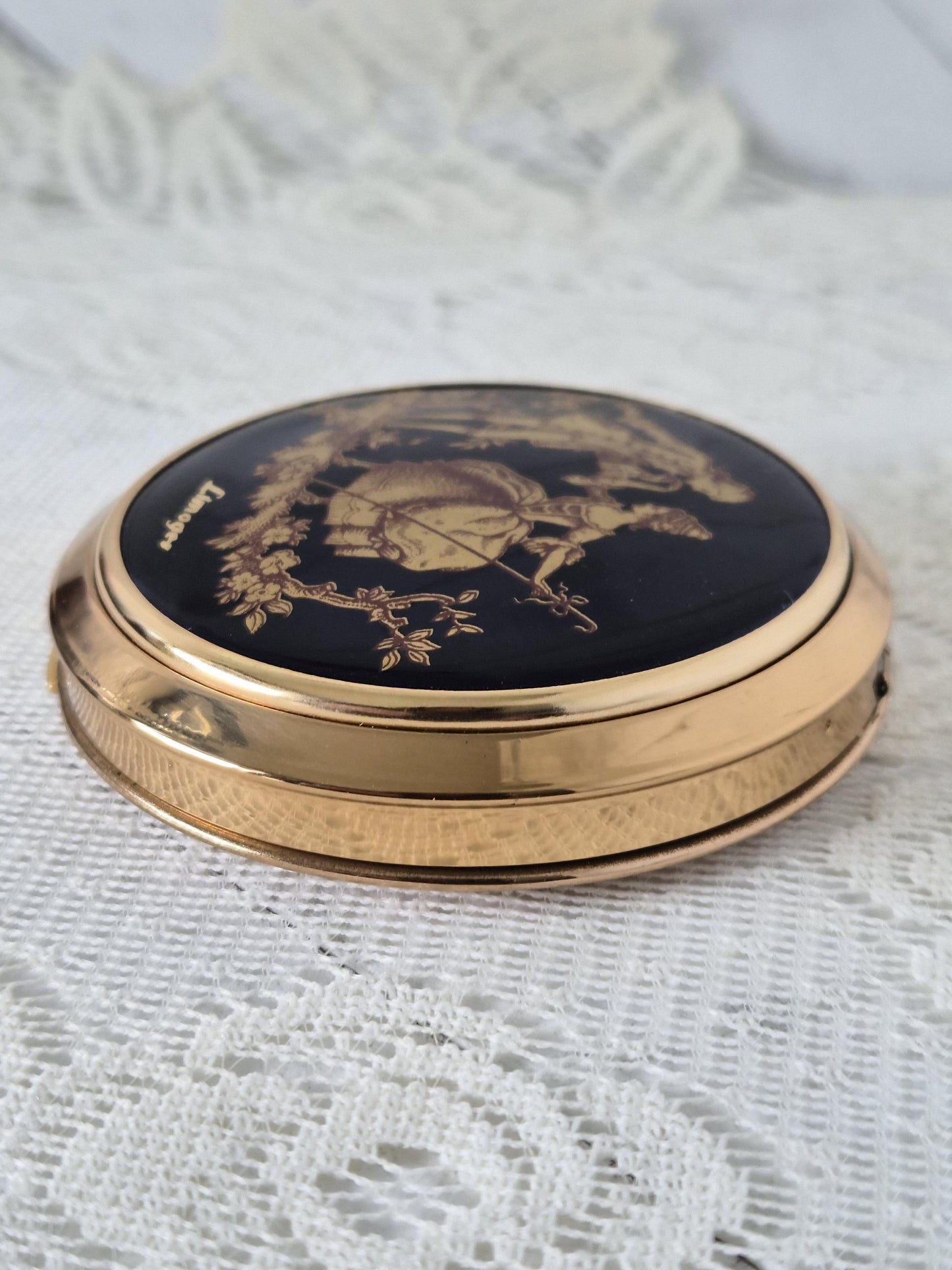 Limoges Round Powder/Mirror Compact