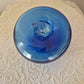 Blenko Blue Glass Apple Decor