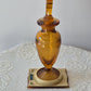 Art Deco Amber Perfume Bottle and Stand