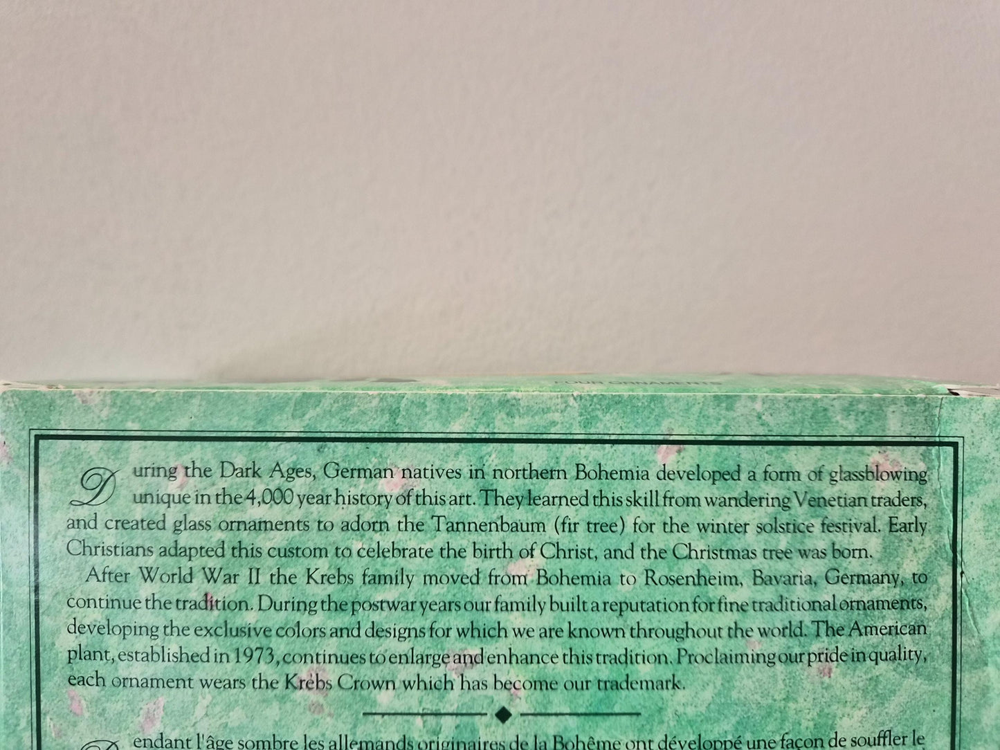 Nostalgic Krebs Vintage Holiday Bulbs